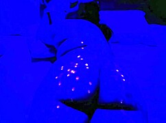 Chubby teen gets hot wax on plump body