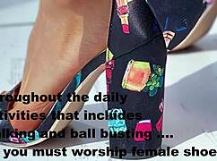 male worships femdom in public