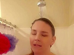 homemade shower time getting wet
