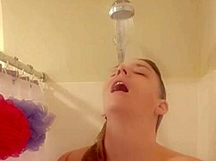homemade shower time getting wet