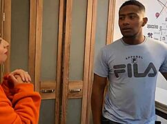 Busty Beautiful Jennie Rides Pizza Delivery Guy Hard Interracial Fuck
