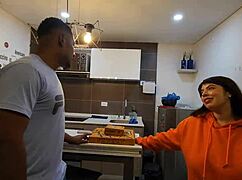 Busty Beautiful Jennie Rides Pizza Delivery Guy Hard Interracial Fuck