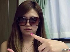 Japanese teen model gets cast for raw JAV fuck