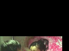 Chinese couple rides hard in cowgirl position