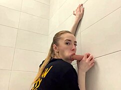 Beauty locked herself in the shower and fucked all day