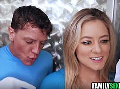 fantastic stepdaughter 3some fucked by stepdad and stepbrother