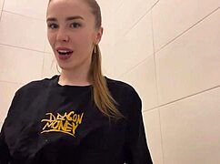 Beauty locked herself in the shower and fucked all day
