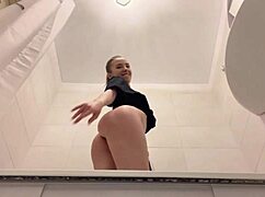 Beauty locked herself in the shower and fucked all day