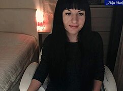 helga muah strips lingerie and caresses clit in sexy tease