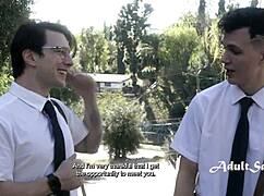 Big tits milf loves corrupting young evangelists