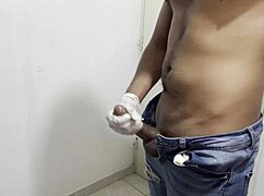 polla dura during athletic casting interview with muscular latina