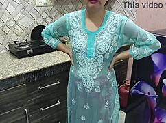 Desi Indian Big Boobs Step Mom Teaches Her Stepson How To Fuck In Kitchen