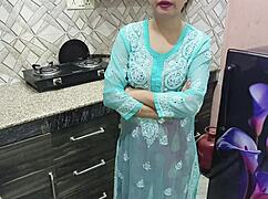 Desi Indian Big Boobs Step Mom Teaches Her Stepson How To Fuck In Kitchen