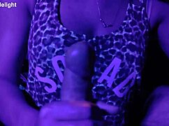 sexy milf sucks cock with bright lipstick