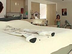 two girls got drilled hard by a guy and he cum in ones asshole