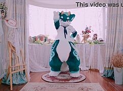 cute dragon dances playfully