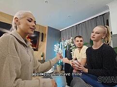 swap4k forest hike turns into threesome with cuckold watching