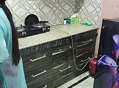 Desi Indian Big Boobs Step Mom Teaches Her Stepson How To Fuck In Kitchen