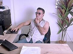 masturbating in the office and my secretary arrives unexpectedly