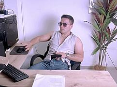 masturbating in the office and my secretary arrives unexpectedly