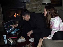 luchiibb fucks her boyfriends best friend next to the fat cuckold creampie