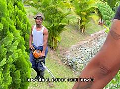 The gardener pleased his boss in garden