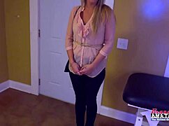 Kinky Blonde Anya Plays With A Magic Wand To Pleasure Her Wet Muff