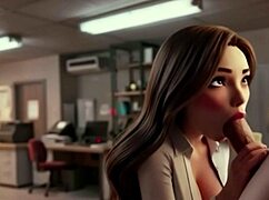 Copy room slut gets fucked hard at work
