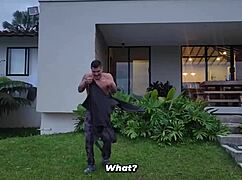 Sexy Gardener Makes His Big Breasted Brunette Boss Satisfied