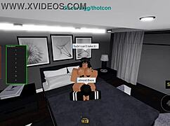 Roblox baddie turned cum slut