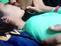 kissing and pressing girlfriends boobs