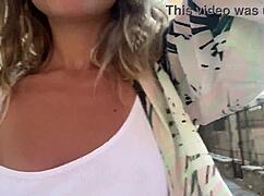 risky public masturbation in town with juicy trips