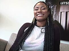 ebony milf wants her huge tits sucked