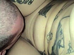 free inked slut & monster cock in public blowjob and fucking at the vehicle