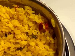 alliyah alecia scott cooks meal in kitchen vlog