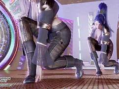 mmd kard gunshot ahri kaisa evelynn dance
