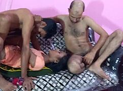  village two lucky guys fuck one gorgeous bengali whore