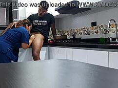 I Convince Employee To Fuck In Kitchen