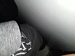 cute girlfriend nervous at gloryhole gets filled