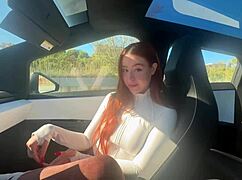Taking my best friends girlfriends virginity- creamy car sex-rosie rider