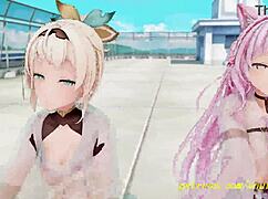 novr mmd irohakoyorichloe dance 3d hololive hentai