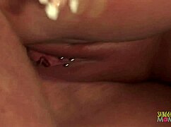 Gym brunette milf takes his big dick offer