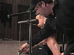 blonde rides sybian in device bondage