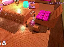 flying through levels to see maid game scenes
