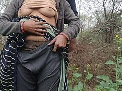 Full outdoor bhabhi fuck with big natural tits