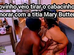 Novinho came to fuck and date with aunt mary butterfly