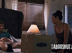 asian widow wants stepson in uniform to fuck her