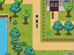 Village rhapsody game play shown in spanish