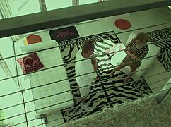 Adrianna nicole kneels for dp threesome in shower