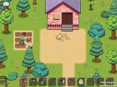 Village rhapsody game play shown in spanish